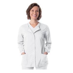Lab Coat Long Sleeves 35 in Large White Womens Ea