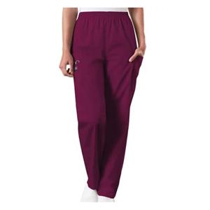 Cherokee Scrub Pant 4 Pockets 2X Large Wine Womens Ea