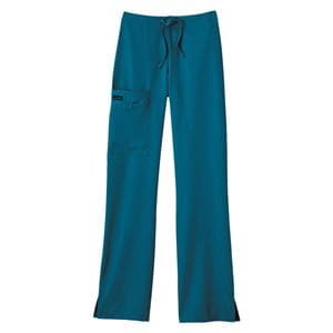 Jockey Scrub Pant Poly/Ryn/Spndx 4 Pockets Medium Caribbean Blue Womens Ea