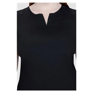 koi Lite Scrub Top Split V-Neck 2 Pockets Raglan Sleeves X-Small Black Womens Ea