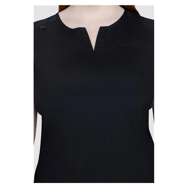koi Lite Scrub Top Split V-Neck 2 Pockets Raglan Sleeves X-Small Black Womens Ea