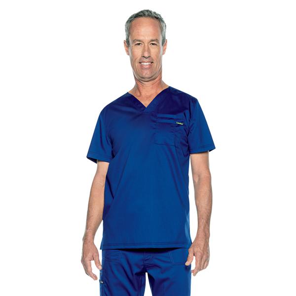 Proflex Scrub Top V-Neck 2 Pockets Small Galaxy Unisex Ea