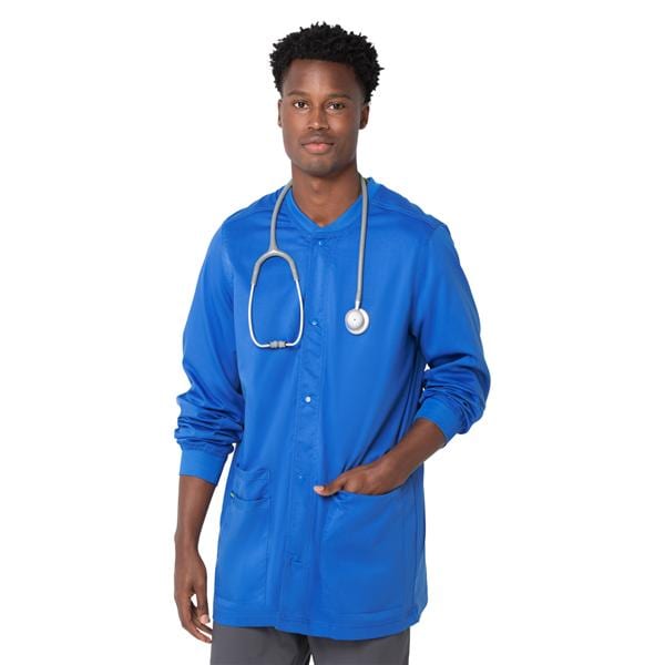 Proflex Warm-Up Jacket 3 Pockets Long Sleeves / Knit Cuff Medium Royal Mens Ea product image