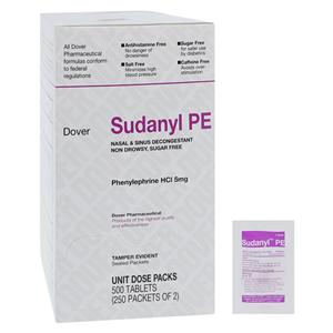 Sudanyl PE Nsl Dcngstnt Tablets 5mg Unit Dose Packet 250x2/Bx