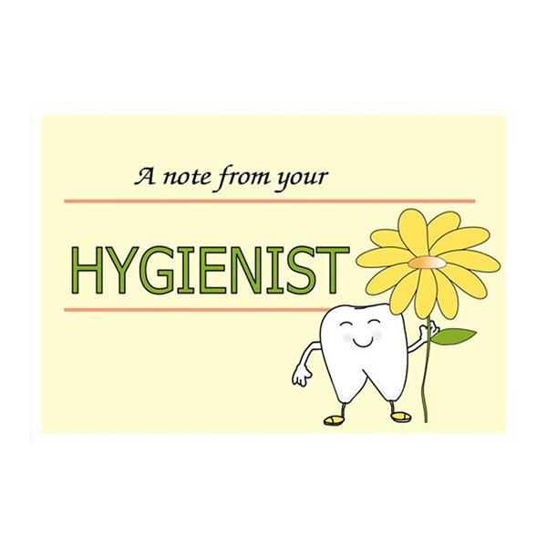 Laser 4-Up Recall Cards Hygienist Flower 8.5 in x 11 in 200/Pk