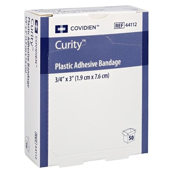 Curity Adhesive Bandage Plastic 3/4x3" Tan Sterile 50/Bx, 24 BX/CA