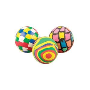 Toy Funky Pattern High-Bounce Balls Assorted Colors 32 mm 36/Pk
