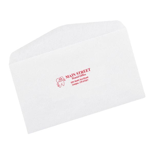 Reply Envelopes #6 1/4 Gummed Flap White With Logo 500/Bx product image