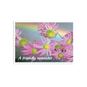 Laser 4-Up Recall Cards Pink Flowers 8.5 in x 11 in 200/Pk