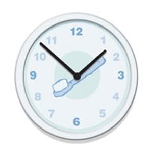 Clock With Toothbrush Ea