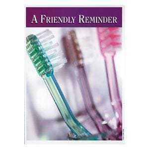 Imprinted Recall Cards Friendly Brush 4 in x 6 in 250/Pk