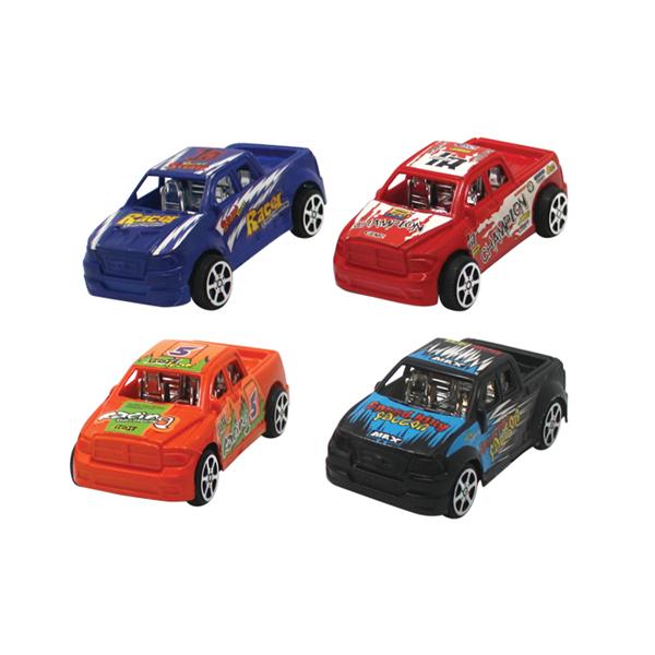 Toy Pull Back Trucks Assorted Colors Plastic 24/Pk