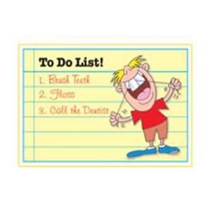 Imprinted Recall Cards To Do List 4 in x 6 in 250/Pk
