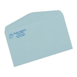 Business Envelopes #6 1/4 Gummed Flap Blue With Logo 500/Bx