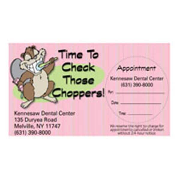Peel N Stick Appointment Card Chopper Check 500/Bx product image