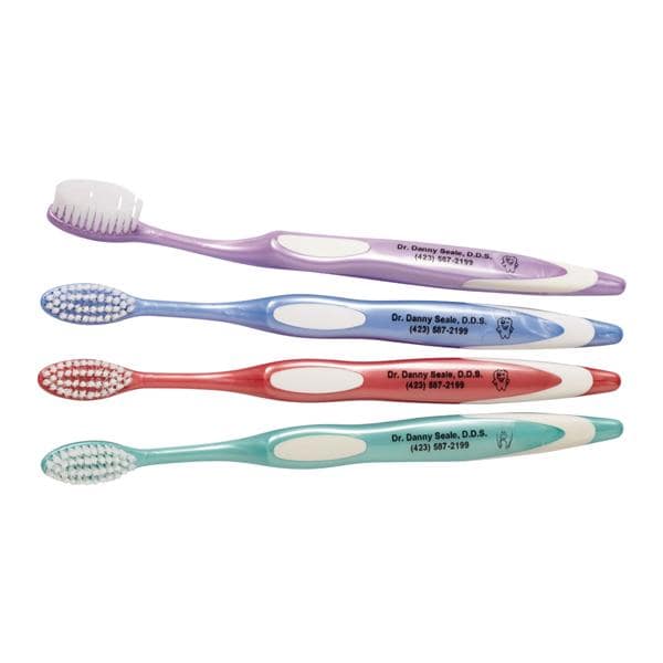 Acclean Imprinted Gentle Care Toothbrush Adult 42 Tuft Assorted 144/Pk product image