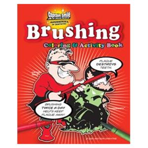 Captain Smile & Friends Coloring Book Brushing 12 Pages English 50/Pk