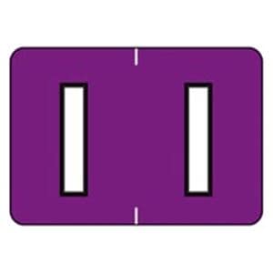 Colwell Jewel Tone "I" Purple Labels 1.5"x1" 500/Rl