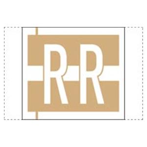 Col'R'Tab Compatible "R" LabelGold 500/Rl
