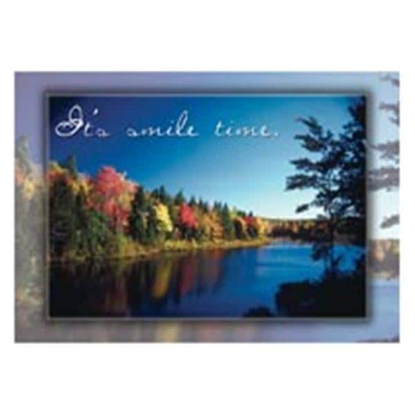 Imprinted Recall Cards Fall Lake Smile 4 in x 6 in 250/Pk product image