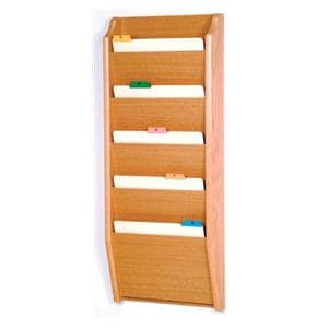 Chart Holder 5-Pocket Lt Oak 14x36x3.75 Ea Ea