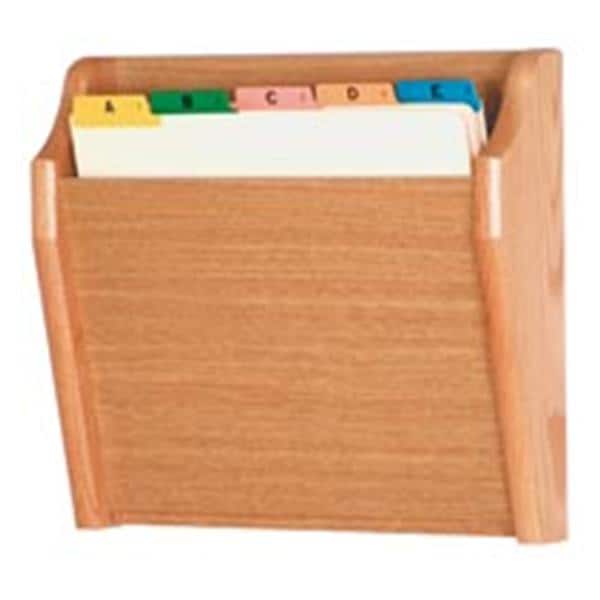 Chart Holder 1 Pocket Light Oak Wood Imprinted 14 in x 12 in x 3.75 in Ea