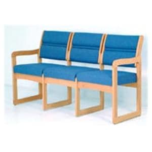 Dakota Wave Valley 3-Seat Sofa With Sled Base Standard Fabric Ea