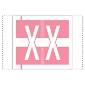 Col'R'Tab Compatible "X" Label Pink 500/Rl 500/Rl