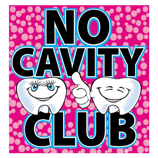 Stickers No Cavity Club 2 Teeth 100/Rl product image