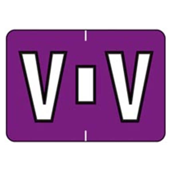 Colwell Jewel Tone "V" Labels1.5"x1" 500/Rl