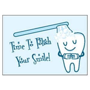 Imprinted Recall Cards Time to Polish Smile 4 in x 6 in 250/Pk