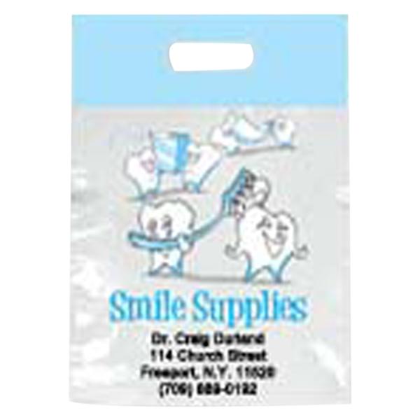 2-Color Bags Imprinted Tooth Supplies Small 7.5 in x 9 in 500/Pk product image
