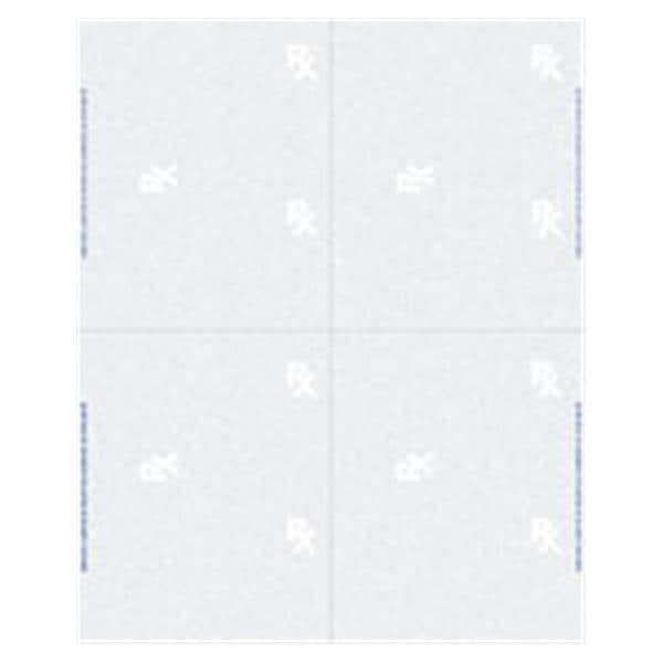 Laser Prescription Paper Medicaid Approved Quarter Sheet With Perforation 500/Pk, 5 PK/CA