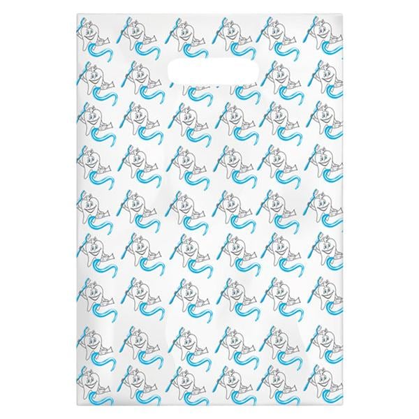 Scatter Print Bags McTooth 2 Sided Print Clear 100/Bx - Scatter Print Bags McTooth 2 Sided Print Clear 100/Bx - Image 1