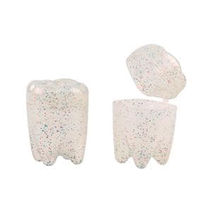Tooth Saver Tooth Shaped 1.5 in Glitter 72/Pk