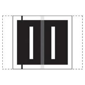 Col'R'Tab Compatible "I" LabelBlack 500/Rl