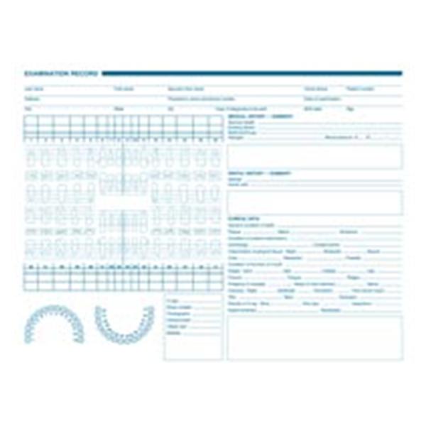 21012 Exam Record Dental Charts Henry Schein Dental