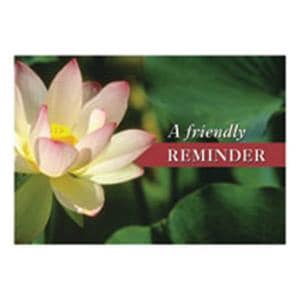 Imprinted Recall Cards Friendly Reminder Flower 4 in x 6 in 250/Pk