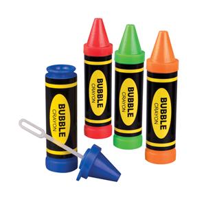 Toy Bubbles Crayon Assorted Colors 24/Pk