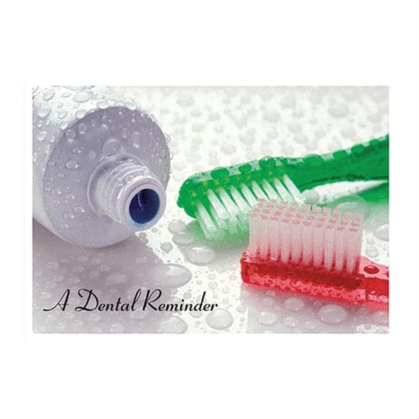 Imprinted Recall Cards Red / Green Brush 4 in x 6 in 250/Pk product image