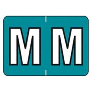 Colwell Jewel Tone "M" Labels 1.5"x1" 500/Rl