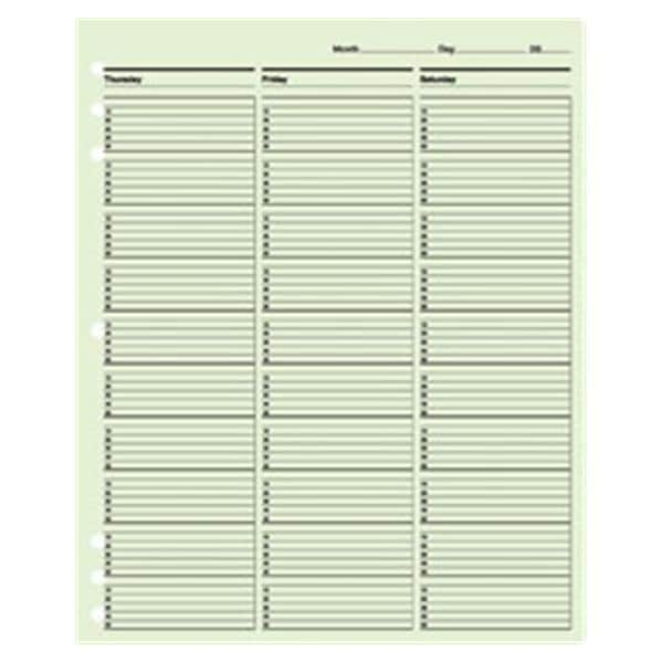 TimeScan Undated 1Column 15Min8.5x11 100/Pk product image