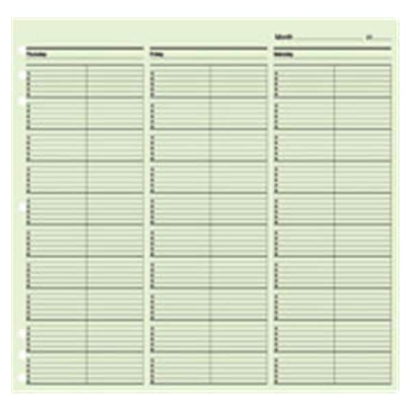 TimeScan Undated 2Column 15Min12x11 100/Pk product image