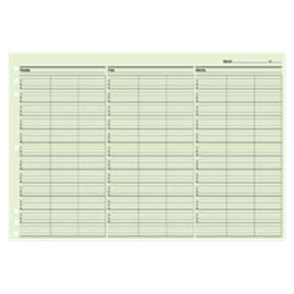 TimeScan Undated 3Column 15Min17x11 100/Pk product image