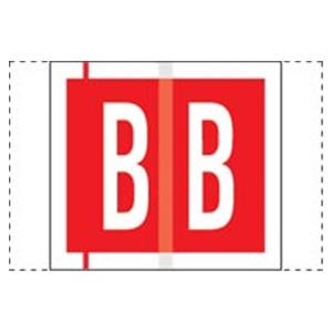Col'R'Tab Compatible "B" Label Red 500/Rl 500/Rl