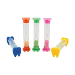 2 Minutes Brushing Timer Tooth Shaped 3.5 in Assorted Colors 50/Pk