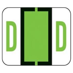 Tab "D" End Tab Labels Green 1.25"x1" 500/Rl