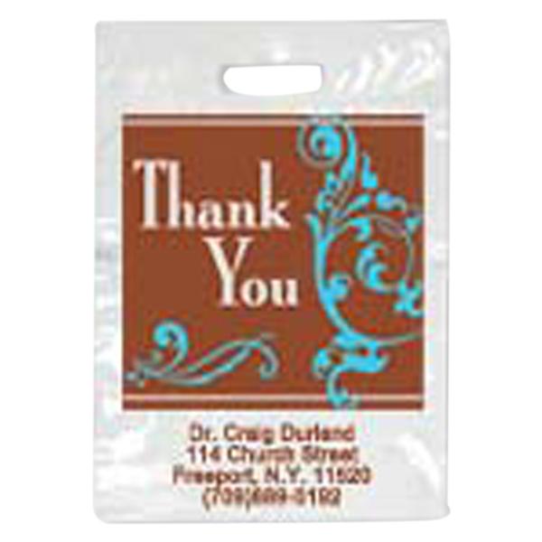 2-Color Bags Imprinted Sincere Small 7.5 in x 9 in 500/Pk - 2-Color Bags Imprinted Sincere Small 7.5 in x 9 in 500/Pk - Image 1