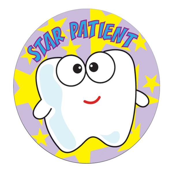 Stickers Dental Star Patient 100/Rl - Stickers Dental Star Patient 100/Rl - Image 1