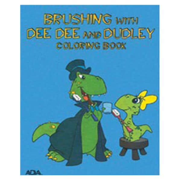 Coloring Book Brushing with Dee Dee and Dudley 8 Pages Eng Grade PreK-2 50/Pk